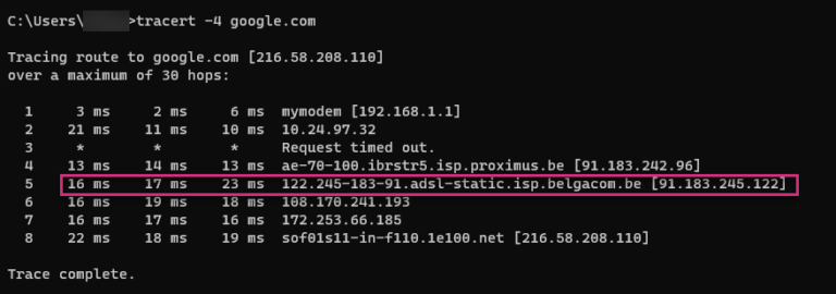 Using traceroute to measure network latency and packet loss | Kadiska